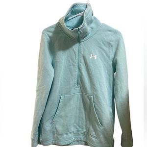 Nice Light Blue Under Armour Warm High Neck Full Zip Women’s S Sweatshirt MINTY